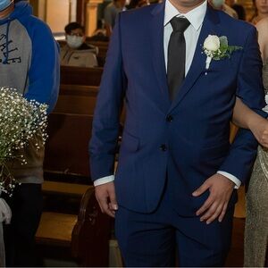 Blue Slim Express Suit